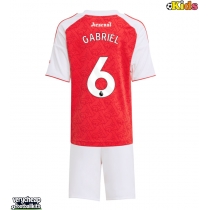 Arsenal Gabriel Magalhaes #6 Replica Home Minikit 2025-26 Short Sleeve (+ pants)